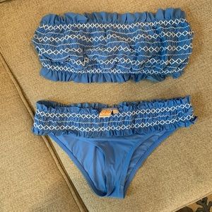 tory burch smocked bikini